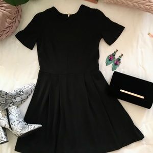 Loft Fit & Flare Black Dress